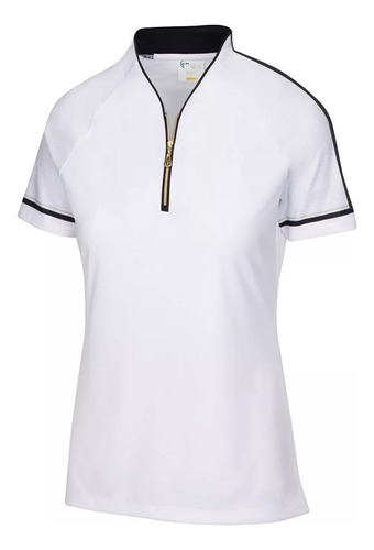 Remera 1/2 Cierre Greg Norman Journey Zip Tulip Collar K303