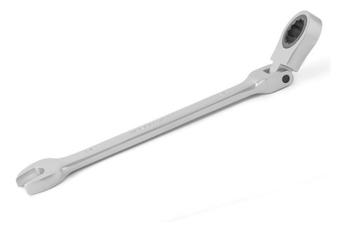 Llave Combinada Articulada Con Crique Cr-v Larga 15mm 15 Mm Color Gris