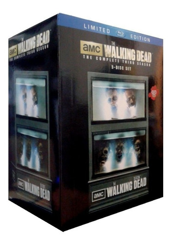 The Walking Dead Temporada 3 Tres Limitada Blu-ray + Pecera