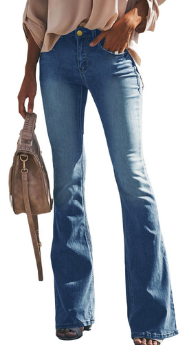 Jeans Acampanados Para Mujer Con Corte De Bota