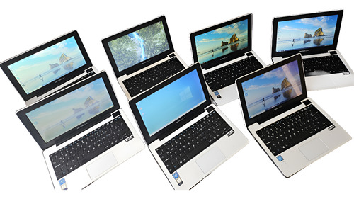 Notebook Celeron Pro 120ssd 4gb Pan14 Cam Wifi Win10 Pro Blu Blanco (Reacondicionado)