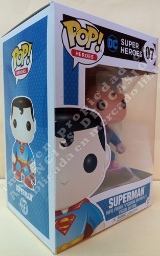 Funko Pop - Superman Dc Super Heroes #07, Dc Comics (Usado)