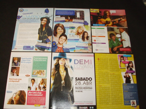 (ab003) Demi Lovato * Recortes Revistas Clippings