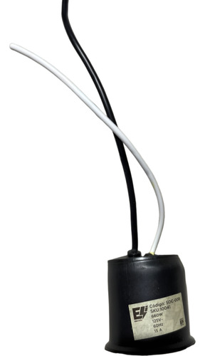 Portalampara Interperie Con Ceramica Cnx Soc-008 (40 Pzas) Color Negro