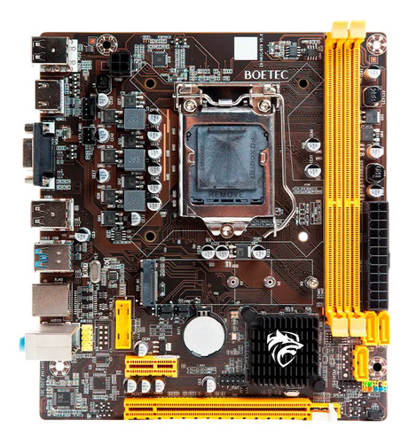 Placa Madre Intel Motherboard H75 Lga 1155 Negro