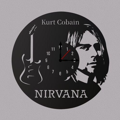 Reloj Decorativo Nirvana Rock | Estilo Reloj De Lp Vinilo