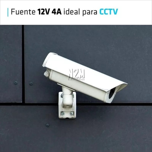 Imagen 6 de 10 de Fuente 12v 4a Plastica Transformador Switching Tira Led Cctv
