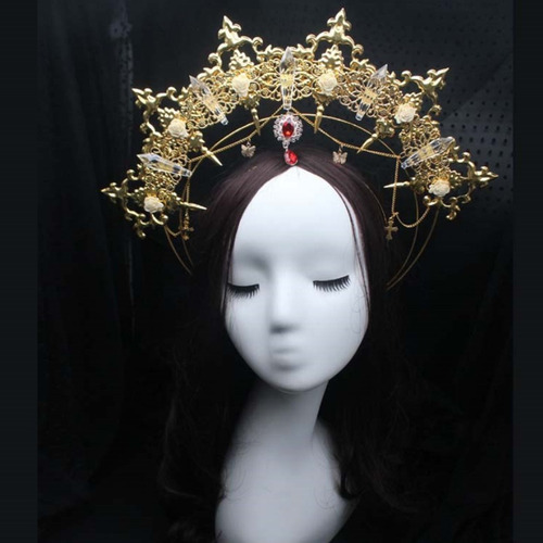 Imagen 7 de 8 de Diadema Gótica Lolita Sun Goddess Paquete De Material De Bri