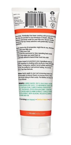 Imagen 2 de 3 de Shampoo Cabello/cuerpo Think Thinkbaby Con Papaya, Para Bebé