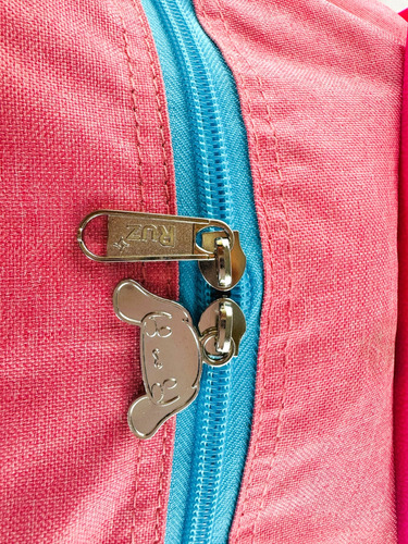 Mochila Ruedas, Llantas Kuromi, Cinnamoroll, Hello Kitty Pri Rosa Liso