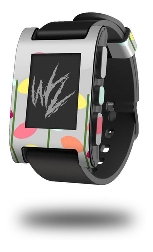 Liso Hoja Gris Etiqueta Autoadhesiva Skin Fit Para Reloj