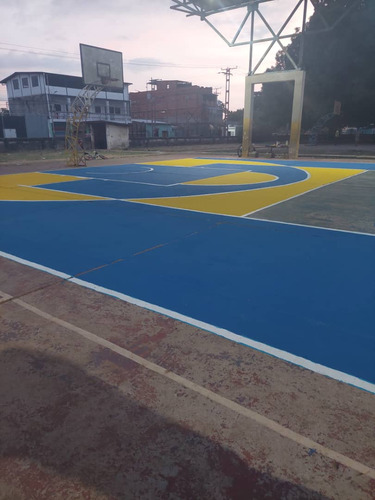 Pintura Para Cancha Deportiva Color Gris Cemento. Galón