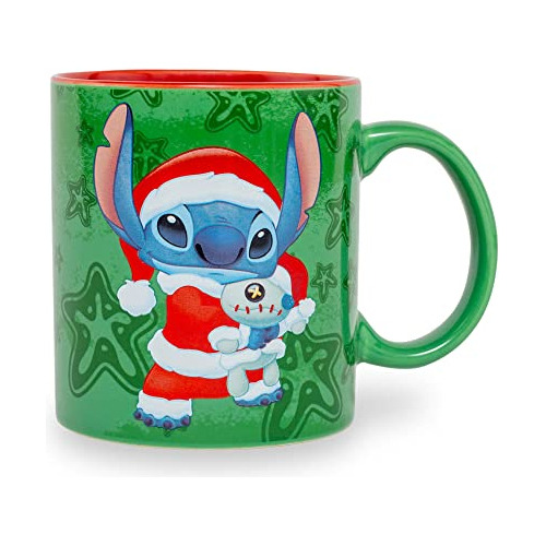 Taza Cermica Lilo & Stitch Santa\ | 20 Onzas