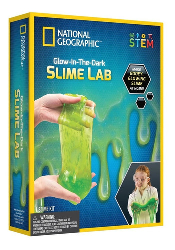 Kit De Slime Que Brilla En La Oscuridad. National Geographic