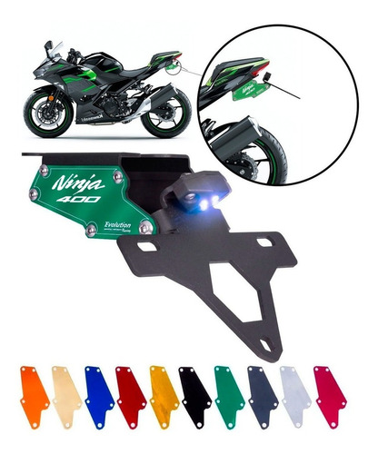 Portamatricula Rebatibles Kawasaki Ninja 400r Mk Motos