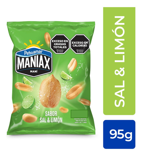 Mani Japones Maniax Sabor Sal Y Limon X 95gr | Snack Picada
