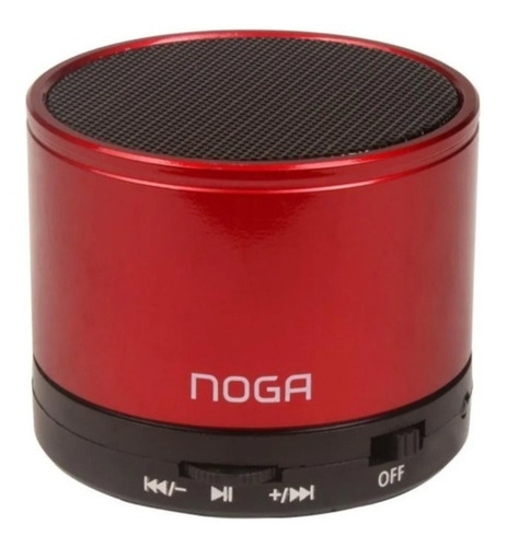 Parlante Portatil Noga Ngs-025 Con Bluetooth Color Rojo