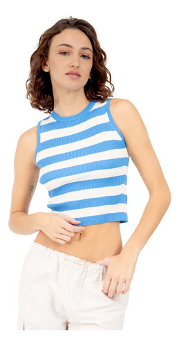 Blusa Stripes De Punto Con Rayas Para Dama Forever 21