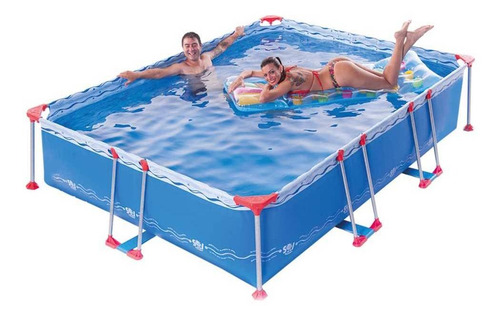 Imagen 3 de 3 de Pileta estructural rectangular Sol de Verano Sol 300 con capacidad de 4600 litros de 3m de largo x 2.2m de ancho azul