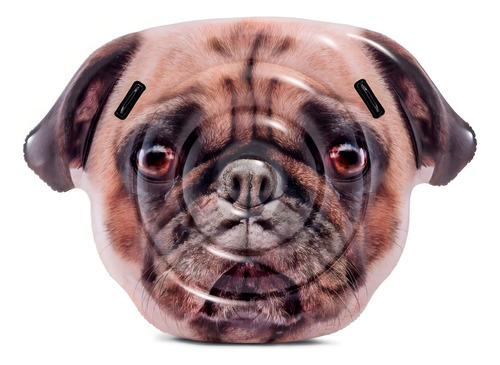 Colchoneta Inflable Intex Perrito 173 X 130 Cm Color Marrón Claro
