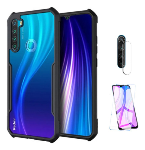 Para Xiaomi Redmi Note 8 - Case Carcasa Xundd + Vidrios