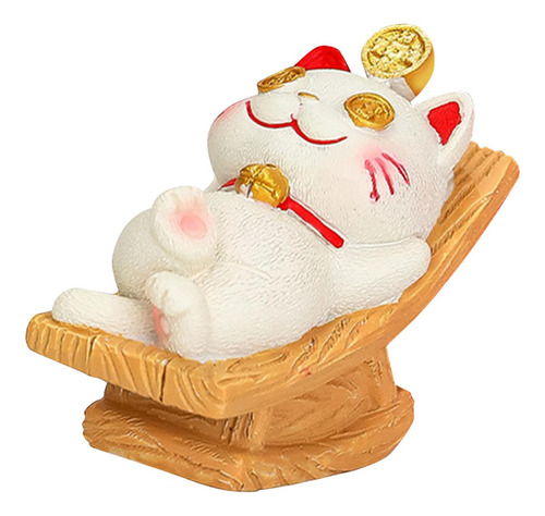 Lucky Cat Statue Kitten Figurine Collection Decoración