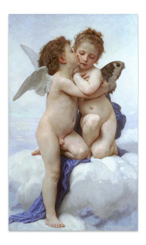 Cuadro Canvas El Primer Beso Bouguereau 40x70 M Y C