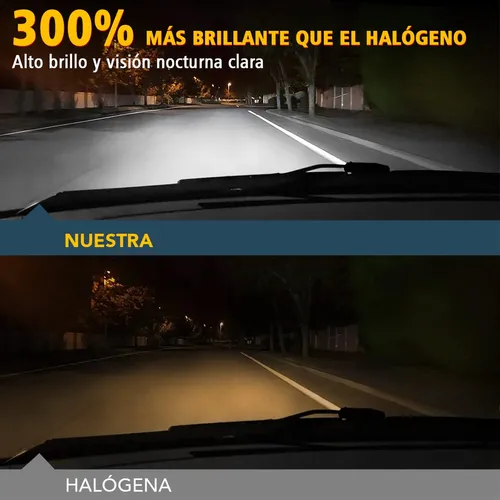 H13/9008 Faro Led Luz Alta / Baja+h10 Kit De Luz Antiniebla