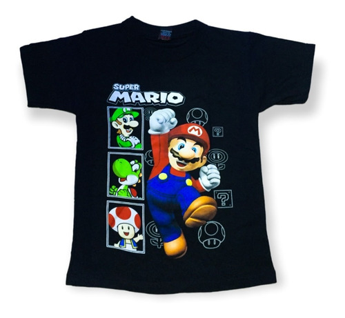 Camisetas Estampada Niño Super Mario Bros