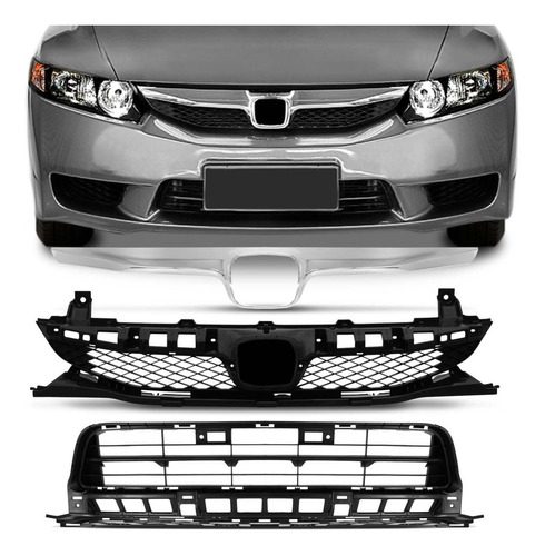 Kit Grade New Civic 2009 2010 2011 Inferior E Superior