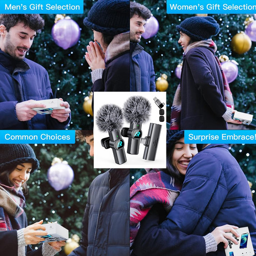 Micrófono Lavalier Para iPhone 2 Mini Microfono Inalambrico