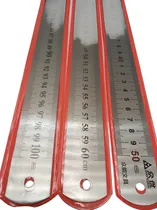 Comprar Kit Réguas 1 Metro, 60cm, 50cm Aço Inox Verso Em Polegadas