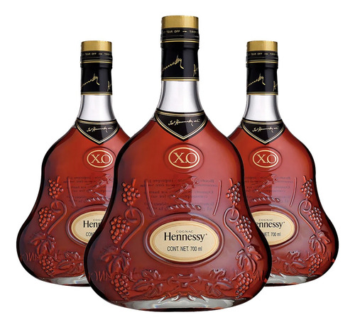 Pack De 3 Cognac X.o. Hennessy 700ml