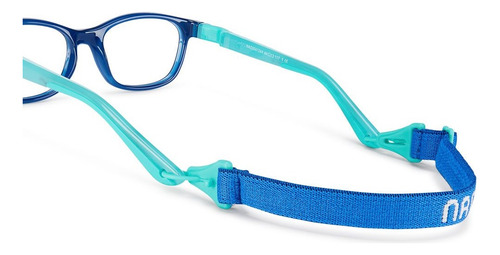 Armação Óculos Infantil Nano Vista Camper 3 Glow Nao3041244 Cor Azul Tamanho 42