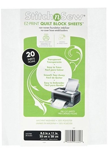 Thermo Web 3360 Stitch And Sew Ez-print Hoja De Bloque De Ed