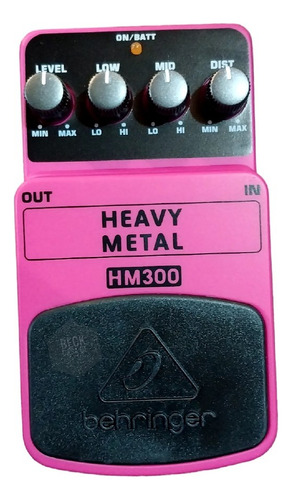 Pedal De Efectos Behringer Hm300  Heavy Metal 