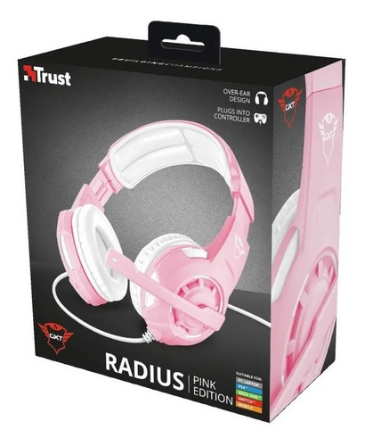 Imagen 5 de 11 de Audífonos gamer Trust Radius GXT 310 pink