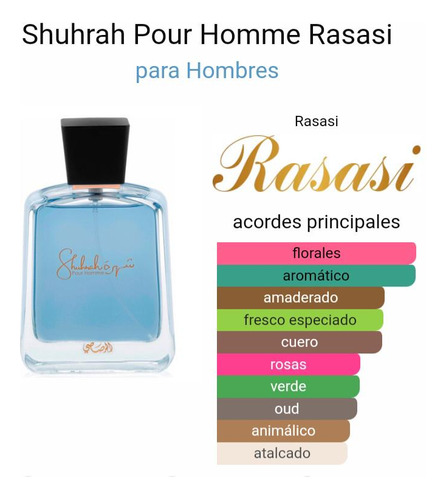 Pour Homme, Shuhrah Rasasi 