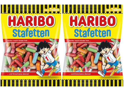 Haribo Stafetten - Caramelos De Regaliz (2 X 6.17 Oz)