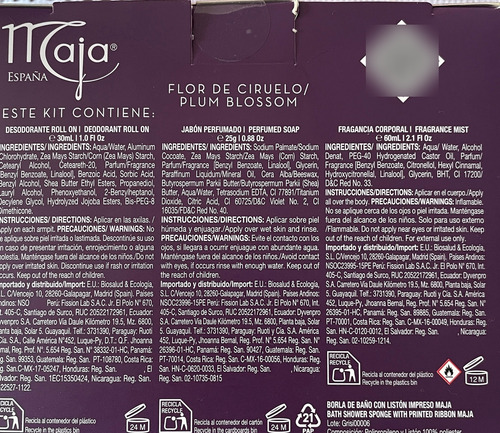 Kit Maja España, Desodorante, Jabón, Fragancia Y Borla Baño