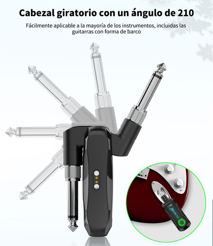 Transmisor Y Receptor Inalámbrico Guitarra 2.4ghz 48k 16bit