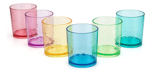 Vasos De Acrílico De 14 Onzas, Juego De 6, Multicolor,...