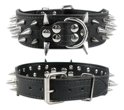 Collar De Perro Grande Con Tachuelas Para Pitbull German She