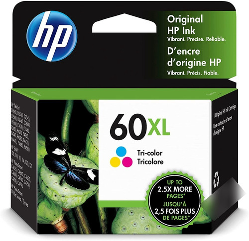 Cartucho Hp Cc644wl #60 Xl Tricolor