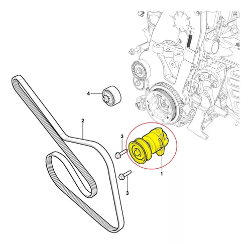 Tensor Correa Poly V Corsa Agile 1.4 1.6 Original