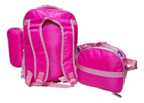 Mochila Escolar Kit/trio Para Primaria Con Luz Led, Estampado 3d (mochila, Lonchera, Lapicera) Niño/niña.