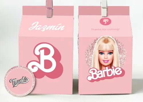 Kit Barbie Para Imprimir Decoración Cumpleaños Text Editable