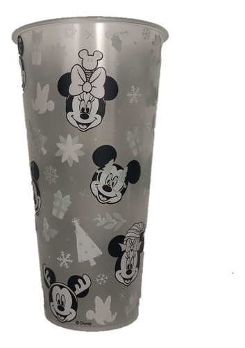 Vaso Plástico Disney Mickey Mouse Navidad Cambia Color 710ml