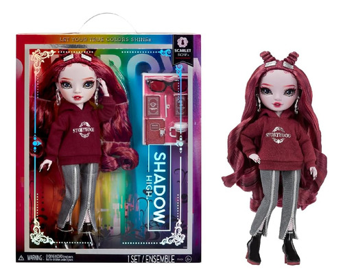 Rainbow High Shadow High Scarlett - Muñeca De Moda Roja. Atu