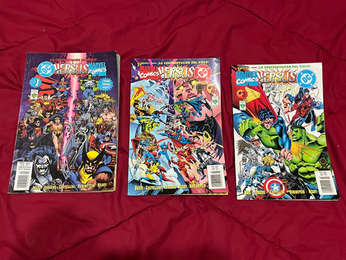Lote 3 Cómics Marvel Versus Dc Confrontación Del Siglo 1996 
